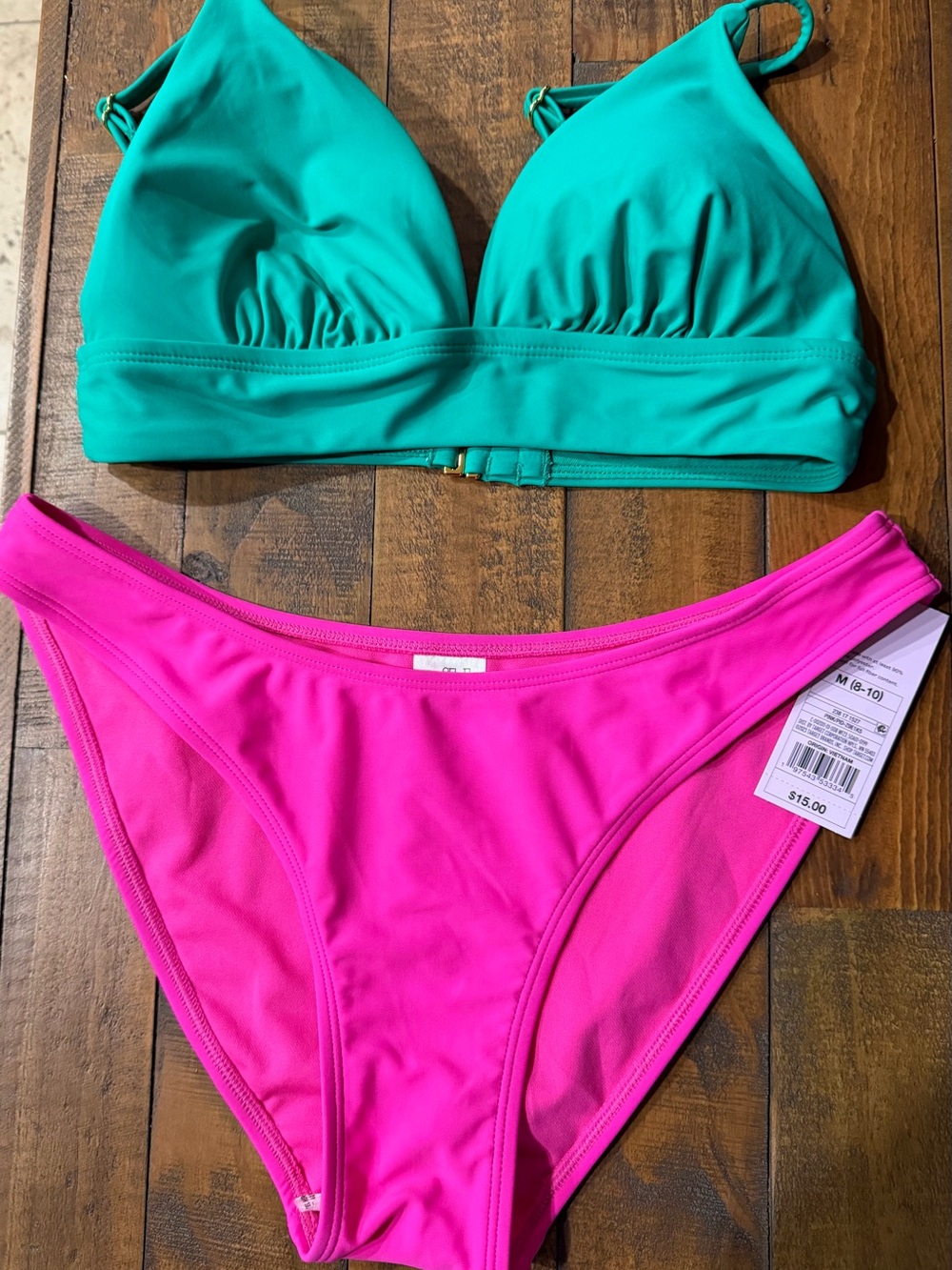 Target Women’s Bikini Set in Teal and Hot Pink